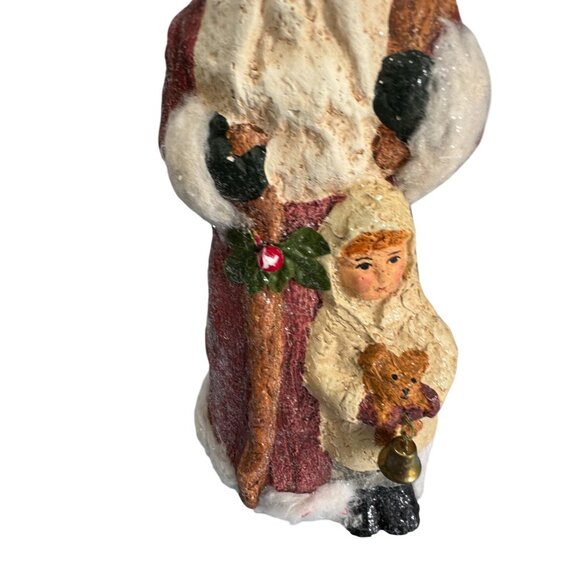 Midwest Canon Falls Teena Flannery Santa Claus & Child Figurine 9.75" - Picture 4 of 9